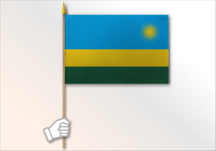 Rwanda flag medium 12x18