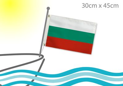 Bulgaria flag for boat 12x18