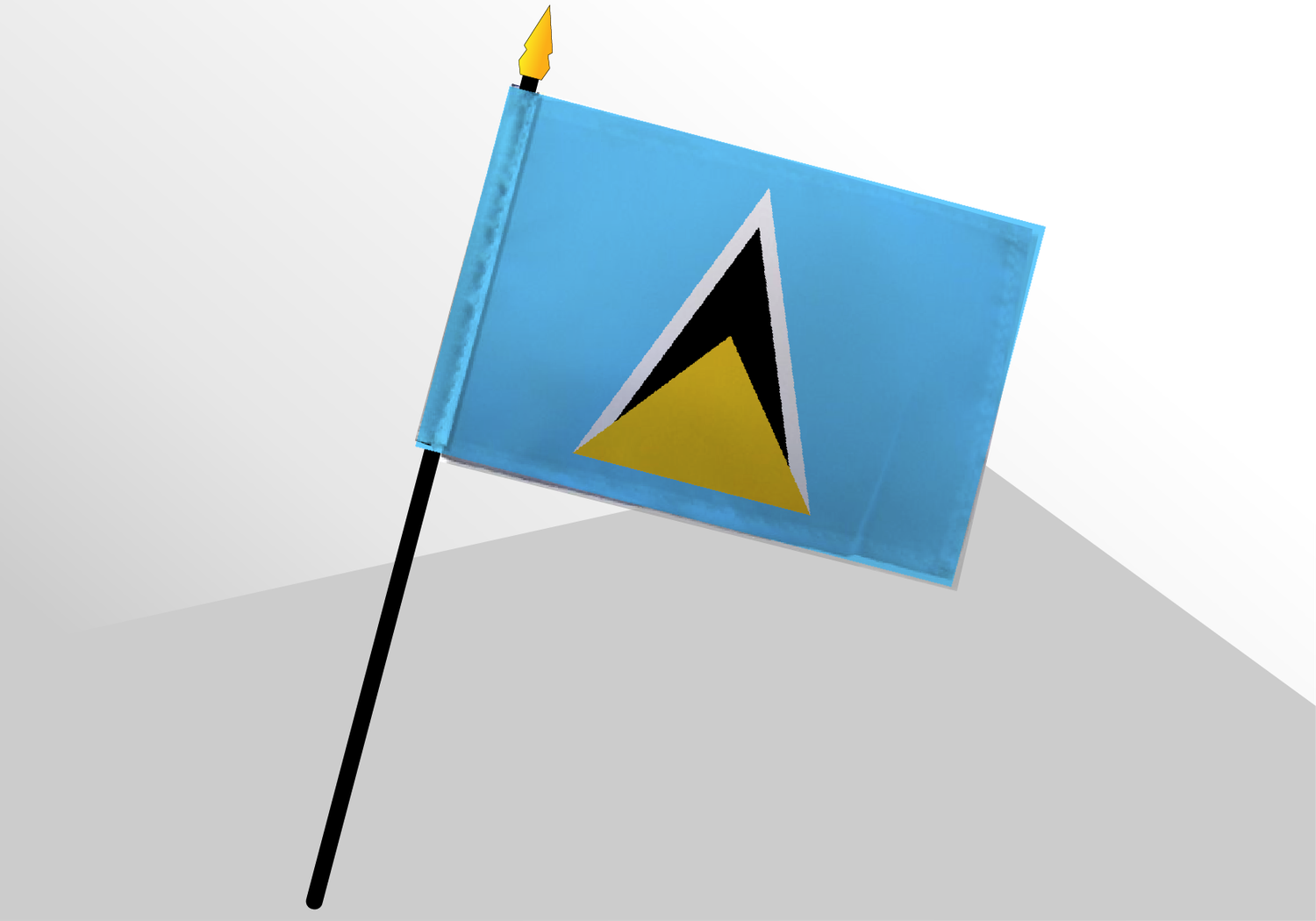 Saint Lucia small standard flag 4x6