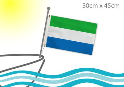 Sierra Leone boat flag 12x18