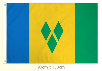 Saint Vincent and the Grenadines flag large 36x60