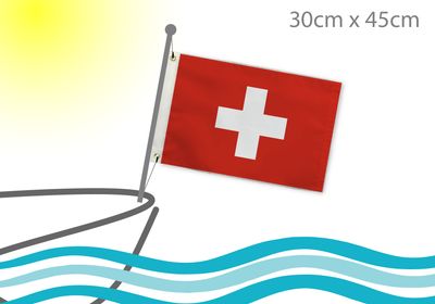 Switzerland flag for boat 12x18
