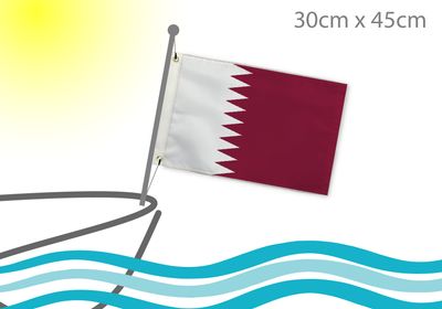 Qatar boat flag 12x18