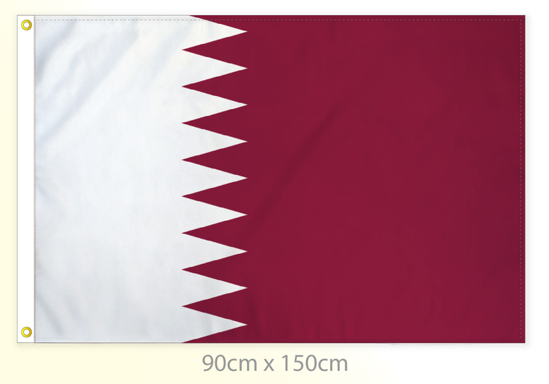 Qatar flag large 36x60