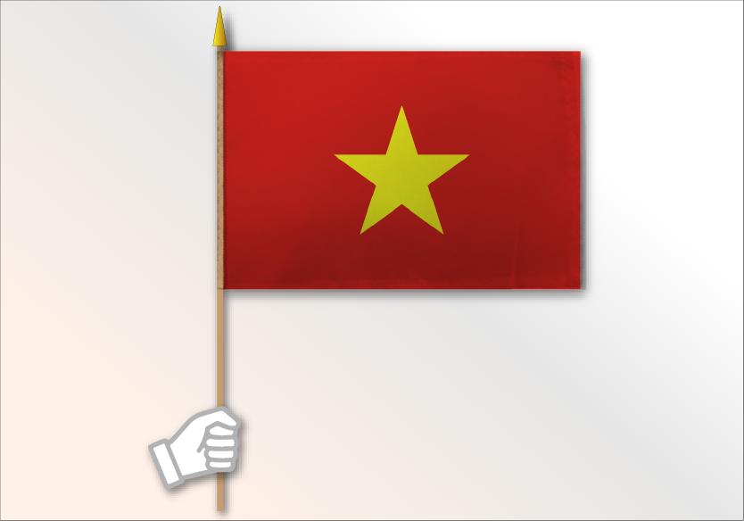 Vietnam flag medium 12x18