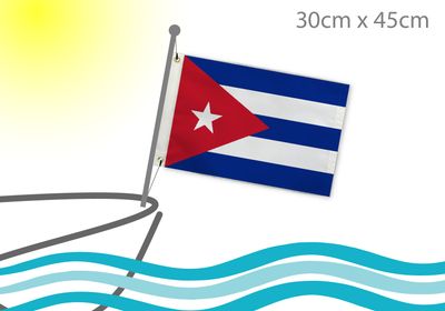 Cuba boat flag 12x18
