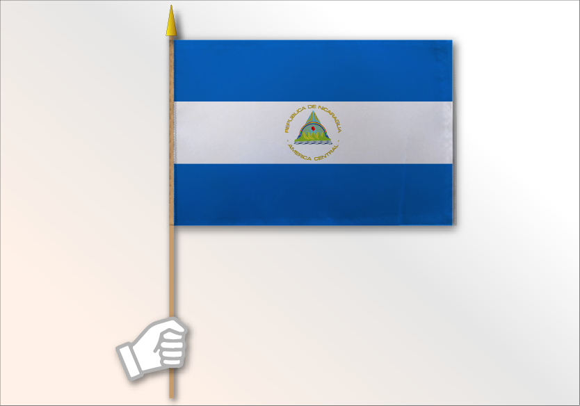 Nicaragua flag medium 12x18