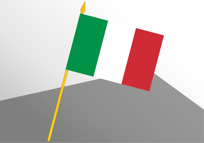 Italy small economical flag 4x6