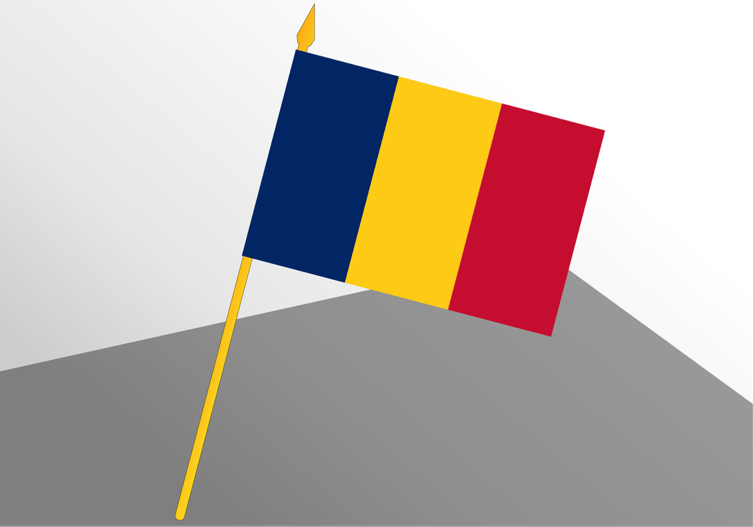 Chad small economic flag 4x6