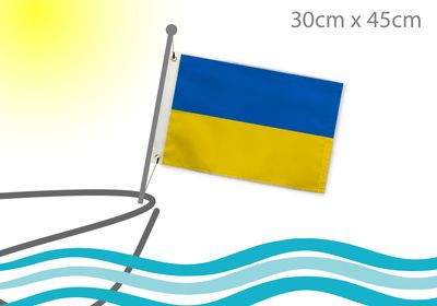 Ukraine flag for boat 12x18