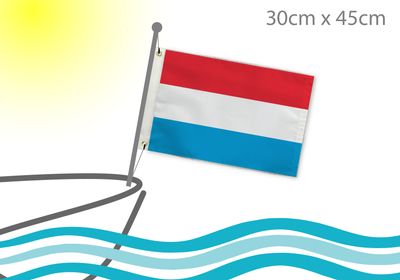 Luxembourg boat flag 12x18
