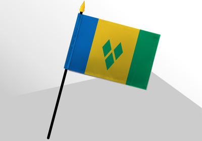 Saint Vincent and the Grenadines small standard flag 4x6