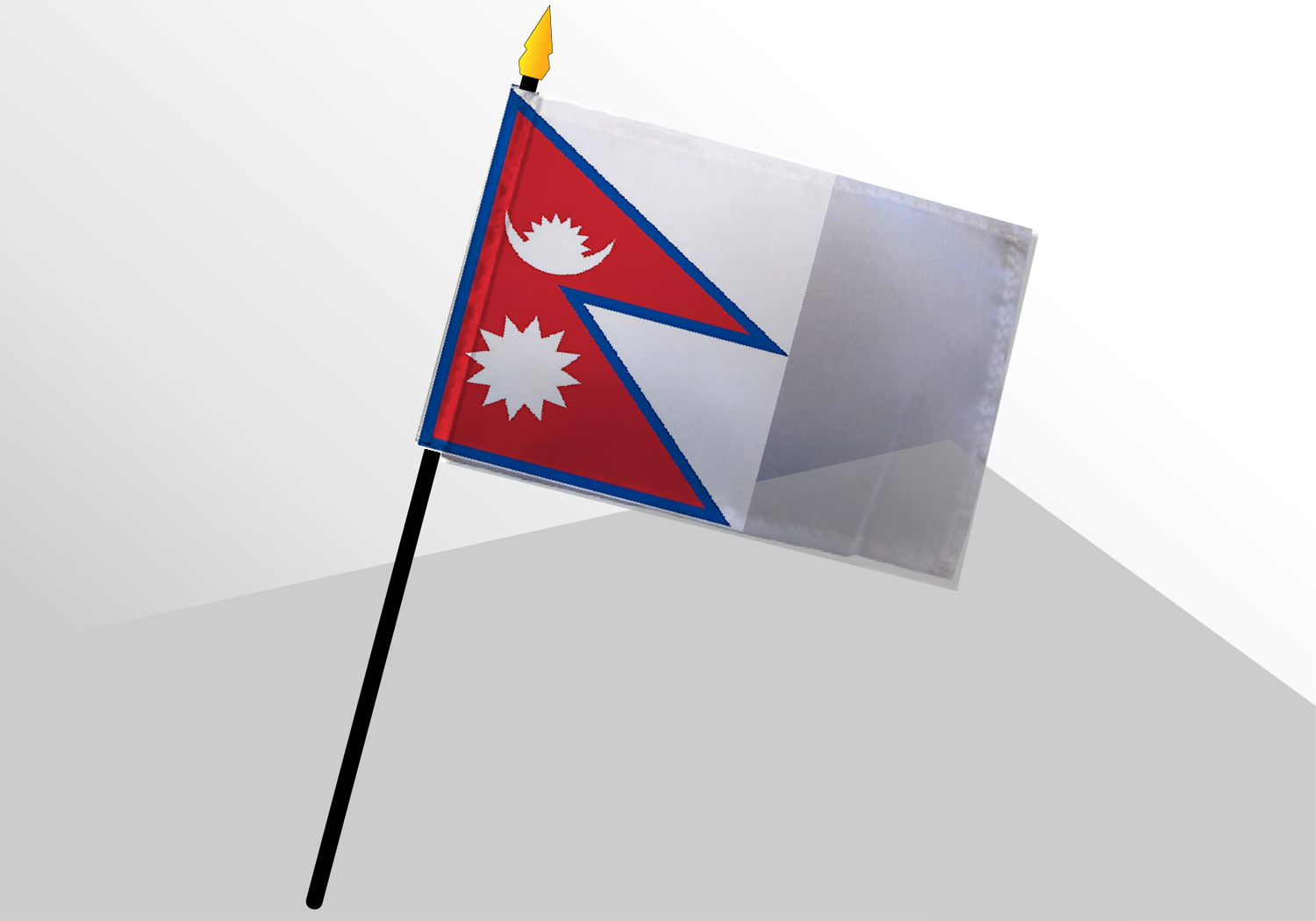 Nepal small standard flag 4x6