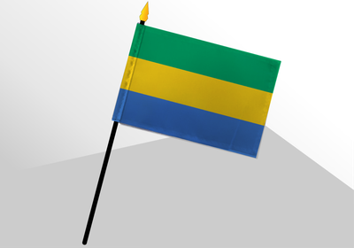 Gabon small standard flag 4x6