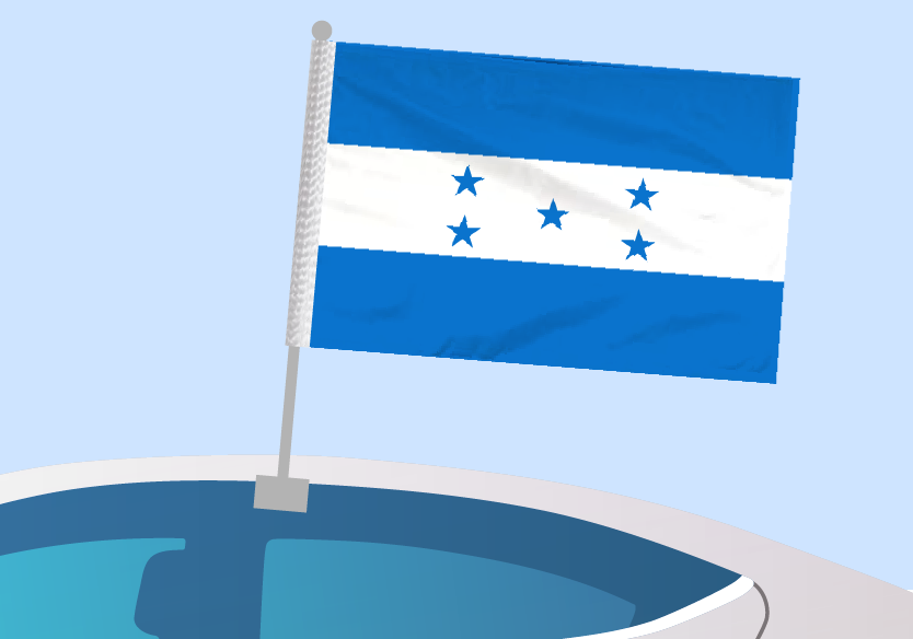 Honduras - Car flag with clip