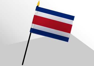 Costa Rica small standard flag 4x6