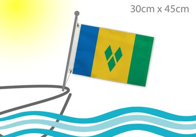 Saint Vincent and the Grenadines boat flag 12x18
