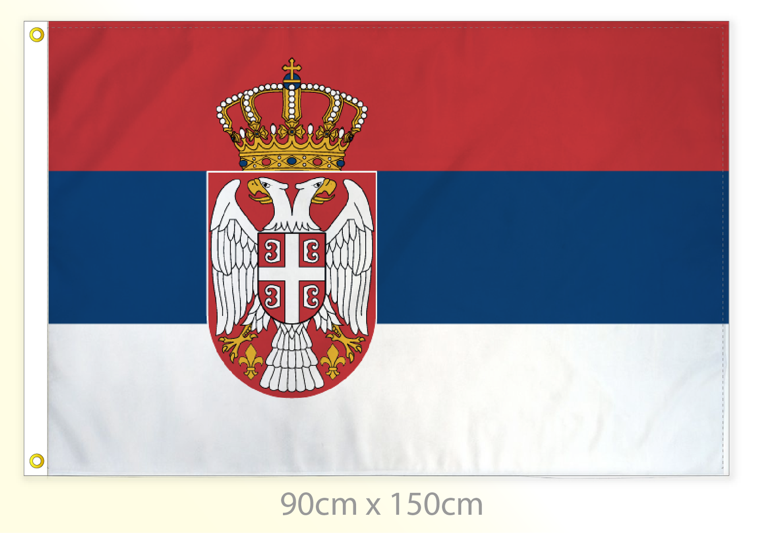 Serbia flag large 36x60