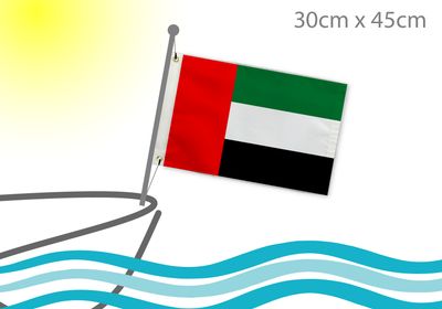 United Arab Emirates boat flag 12x18