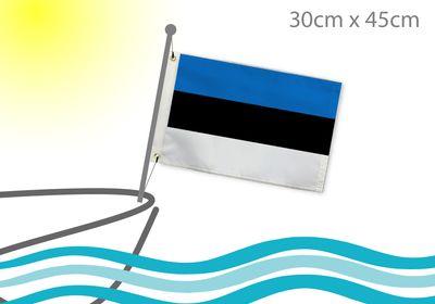 Estonia flag for boat 12x18