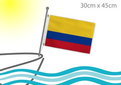 Colombia boat flag 12x18