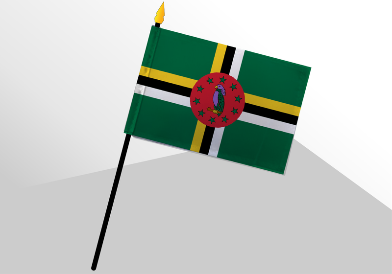 Dominica small standard flag 4x6