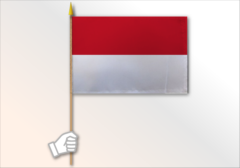 Monaco flag medium 12x18