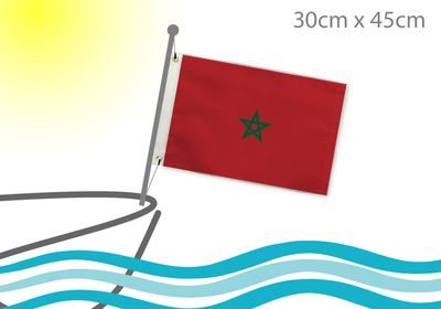 Morocco boat flag 12x18