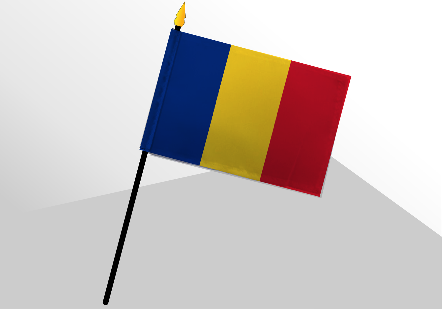 Romania small standard flag 4x6