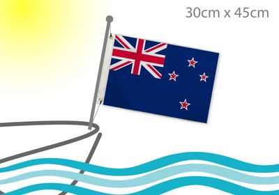 New Zealand (Aotearoa) boat flag 12x18