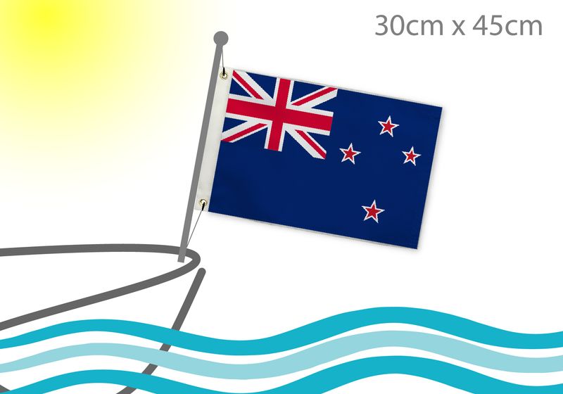 New Zealand (Aotearoa) boat flag 12x18