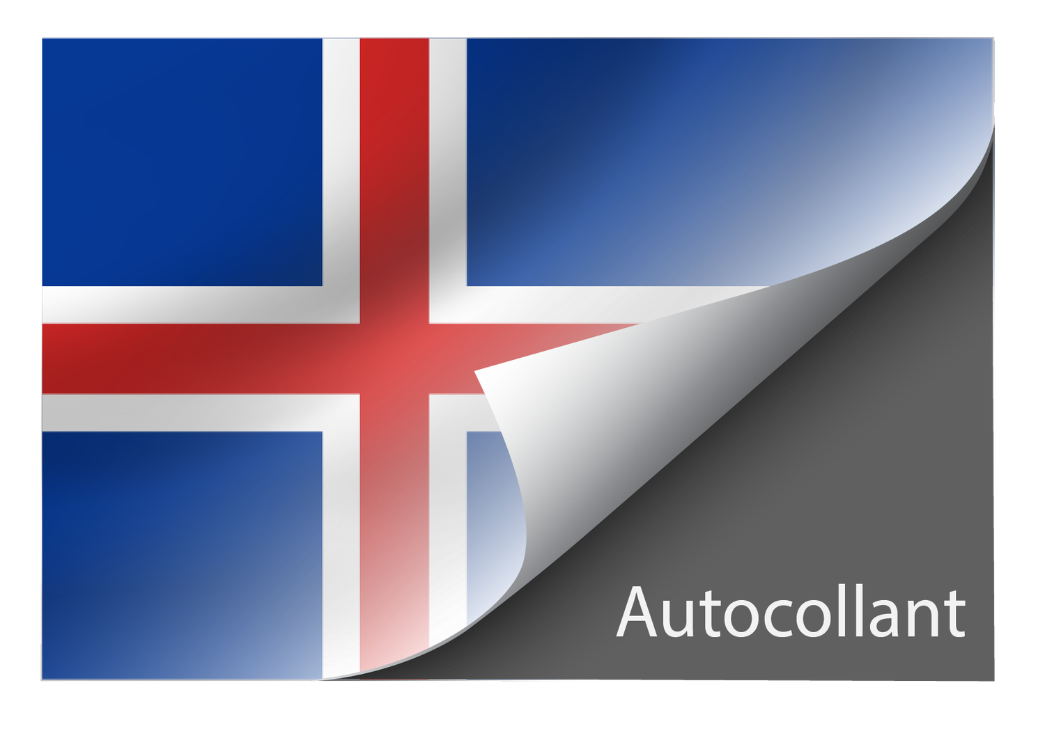 Standard Iceland sticker