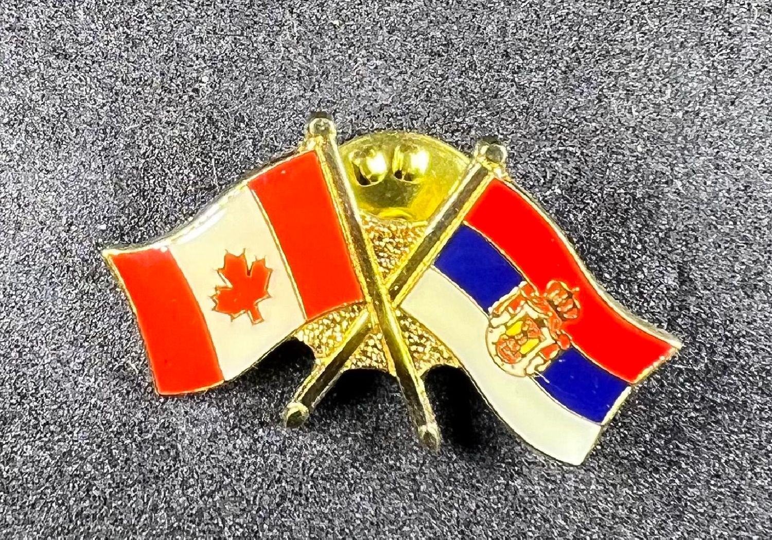 Canada/ Serbia cross pin