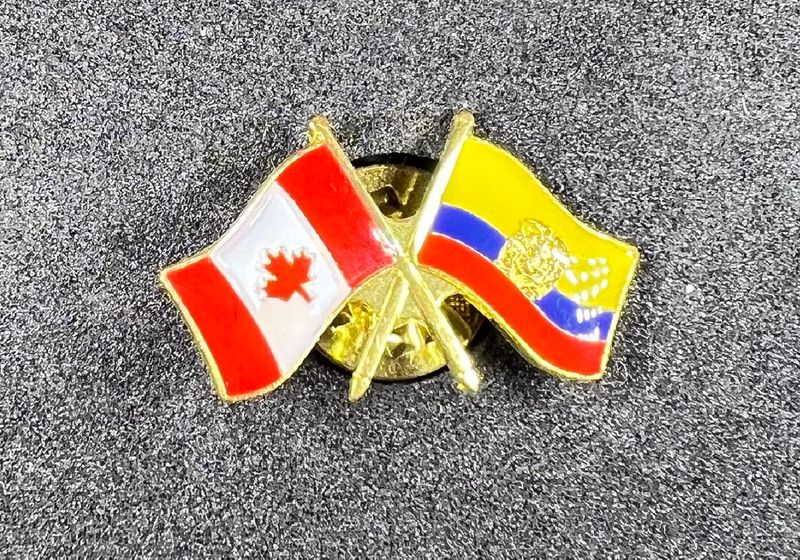 Canada/ Ecuador cross pin