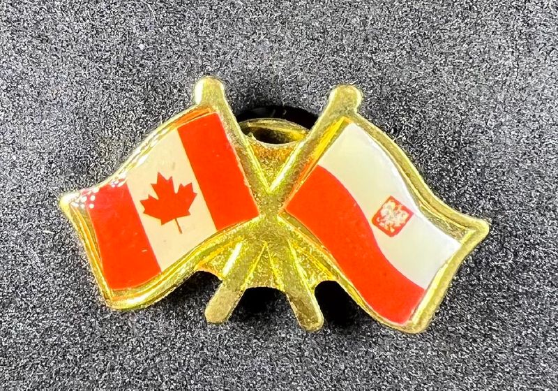 Canada/Poland cross pin