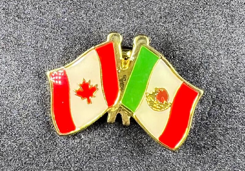 Canada/Mexico cross pin