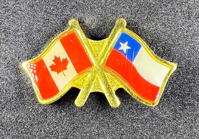 Canada/ Chile cross pin