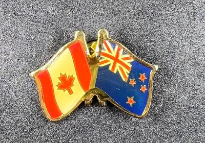 Canada/ New Zealand (Aotearoa) cross pin