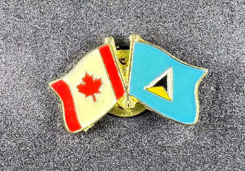 Canada/ Saint Lucia cross pin