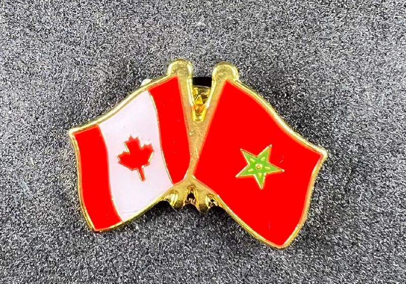 Canada/Morocco cross pin