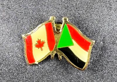Canada/Sudan cross pin