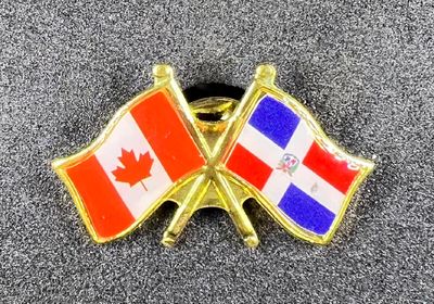 Canada/ Dominican Republic cross pin