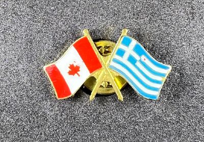 Canada/Greece cross pin