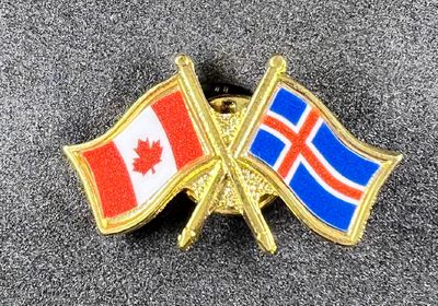 Canada/Iceland cross pin