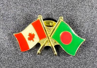 Canada/ Bangladesh cross pin