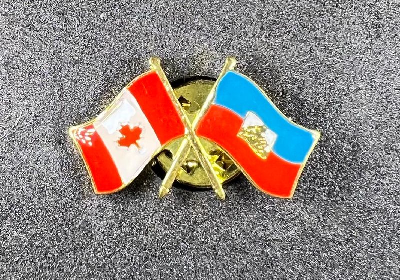Canada/ Haiti cross pin