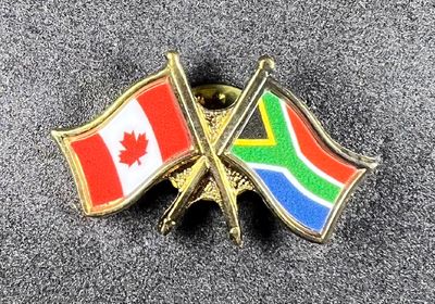 Canada/South Africa cross pin