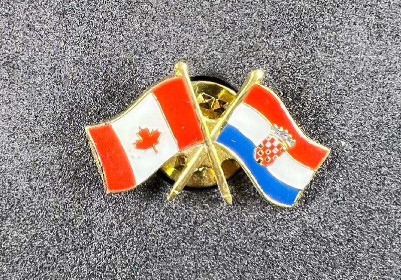 Canada/Croatia cross pin