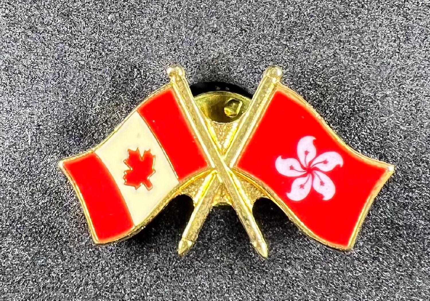 Canada/Hong Kong cross pin