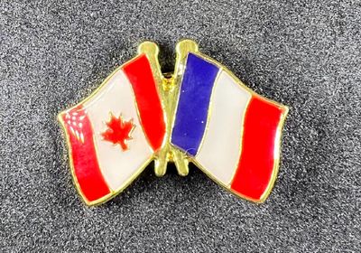 Canada/France cross pin